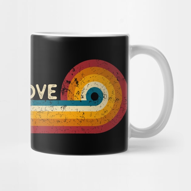 Retro Stripes Live Kayak Love Funny Boat by TeeTypo